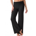 thumbnail image 6 of Cueply Yoga Pants Women Foldover Leggings Soft Elastic Waistband Wide Leg Workout Lounge Pants, 6 of 8