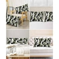 thumbnail image 6 of Hokiten Pillow Cases Queen Size Set of 2, Couch Pillow Covers, Sage Green Stripe Satin Pillowcases with Zipper for Hair/Skin, Grey Moire Geometric Modern Abstract 20x30 Inches, 6 of 6