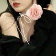 thumbnail image 6 of Flower Rose Choker Large Flower Choker Floral Choker for Wedding, 6 of 8