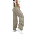 thumbnail image 4 of Outfmvch Hiking Pants Women Work Pants Women Pants for Women Wide Leg Sweatpants Women Sweatpants Women Hiking Pants Wide Leg Jeans Woman Beige 2xl, 4 of 7