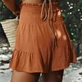 thumbnail image 4 of Birdeem Shorts Décontractés en Coton et Lin pour Femmes, Confortables, Taille Élastique, 4 of 8