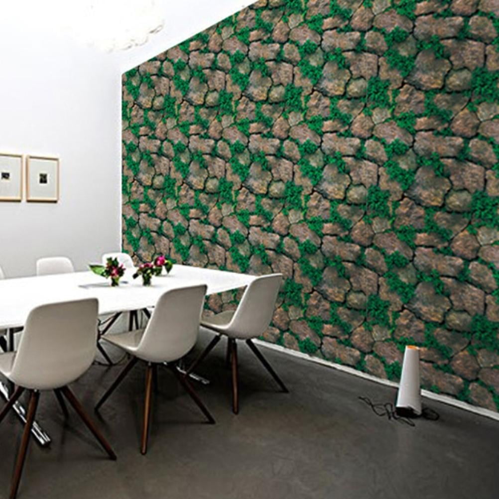 Worallymy Peel and Stick Wallpaper Brick Contact Paper Faux 3D Brick Wall Paper Antique Brick