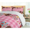 thumbnail image 5 of Ambesonne Sweets Duvet Cover Sets, Candy Cookie Sugar Cake, 2-King, Brown Pale Pink, 5 of 7