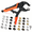 Orange, variant on Green Heavy Duty Snap Fastener Tool Kit with 100 Sets 4 Color Boat Cover Repair Snaps