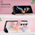 thumbnail image 5 of for Samsung Galaxy Z Fold 5 PU Leather Wallet case, Marble Pattern Credit Card Holder,Flip Folio Book Kickstand Cover Women Men with Long Strap for Samsung Galaxy Z Fold 5 5G, Galaxy White Marble, 5 of 6