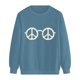 thumbnail image 4 of Gibobby Sudaderas con cremallera de cuello redondo para mujer Sudadera informal con estampado de Hobby y Peace (Azul, L), 4 of 5