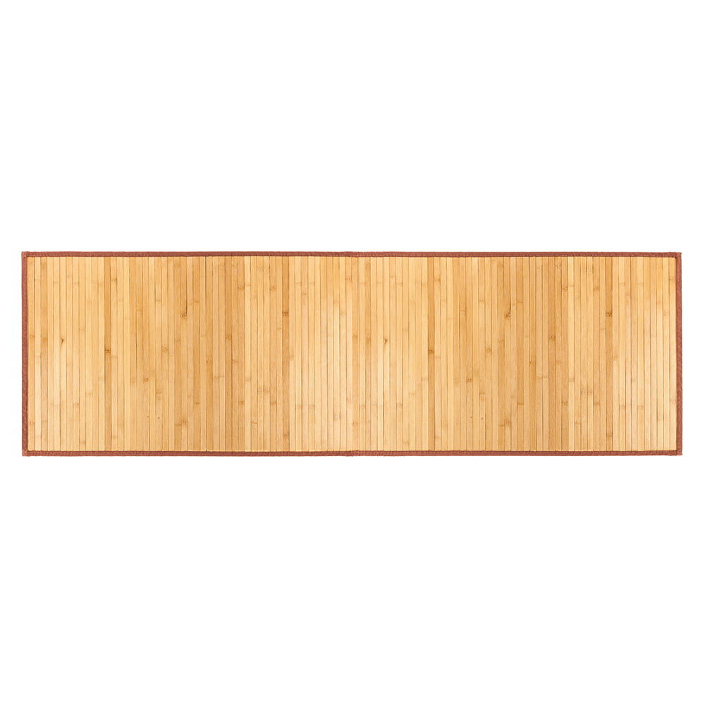 Bamboo Floor Runner Mats Table Area Rug Carpet 24x72 Natural Non Slip Bath 