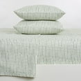 thumbnail image 3 of Great Bay Home Striped Ultra-Soft Microfiber Sheet Set (Twin, Stripe - Green), 3 of 7