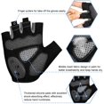 thumbnail image 2 of Guantes de bicicleta de gel de medio dedo, guantes de bicicleta antideslizantes antigolpes, guantes de ciclismo de medio dedo transpirables para hombres, guantes de bicicleta de montaña de gel de vera, 2 of 5