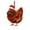 B, variant on Daveitl 2D Festive Chicken Acrylic Hanging Ornament, 3.2 X 3.2 In Christmas Tree Wreath Mantel Window Home Party Holiday Decoration Gift