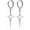 Silver, variant on Minimalist Cross Star Dangle Drop Small Hoop Earrings for Women Girls 925 Sterling Silver Charms Huggie Hoops Constellation Tiny Star Cartilage Earring Pierced Ear Crucifix Jewelry