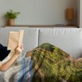 thumbnail image 3 of East Soft Flannel Fleece Throw Blanket, Exquisite Skyline on Classical Old Castle Wonder of the World Themed, Cozy Plush for Indoor and Outdoor Use, 50" x 60", Green Blue, by Ambesonne, 3 of 5