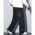 thumbnail image 4 of Mrmall Mens Wide Leg Jeans Baggy Y2k Loose Fit Casual Denim Jeans Skater Trousers Streetwear, 4 of 6