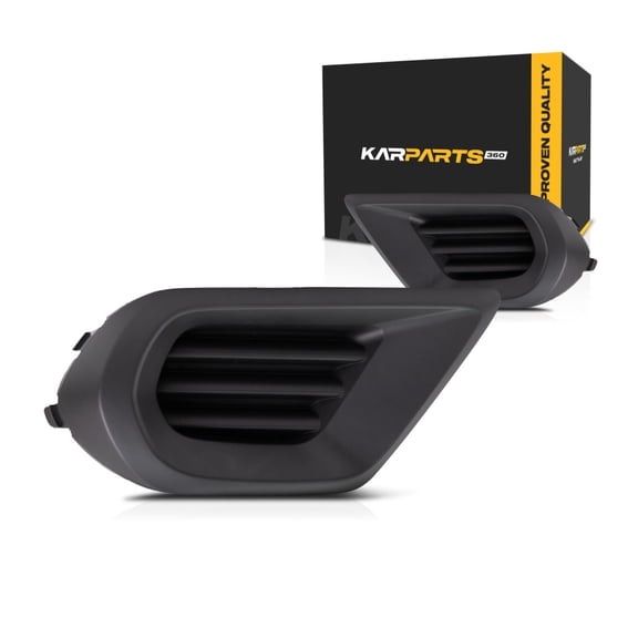 KarParts360 For Subaru Forester 2014 2015 2016 Fog Light Cover Driver And Passenger Side | Pair | Front | Textured Black | 2.5L | Replacement For SU1038104, SU1039104 | 57731SG050, 57731SG040