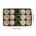 thumbnail image 2 of 15 unids/caja bolas de plástico adornos decoración de árbol de Navidad 8cm decoración del hogar de fiesta, 2 of 9