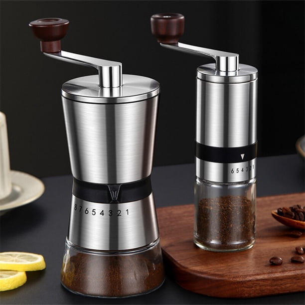 Portable Manual Coffee Grinder 6/8 Gears Coffee Bean Grinder Adjustable Settings Grinding Core Removable Coffee Machine Grinder6 gearsChina He Qiyong unisex