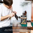 thumbnail image 3 of xianyou-15 PCS Utility Knife Box Cutters Retractable Razor Knife 9mm with 30 PCS Extra Snap Off Blades for Lightweight Office, Home, Arts Crafts, Hobby, 3 of 4