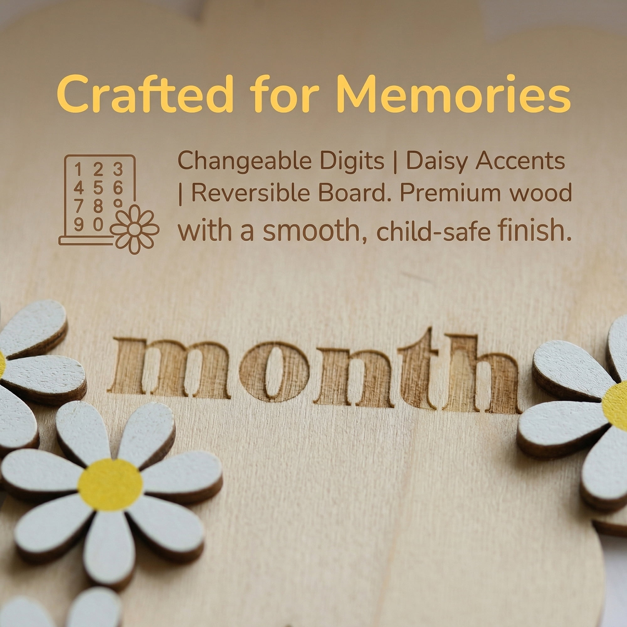 Unique Bargains Wooden Flower Wall Art Decor Layered Floral Wood Sign White 6.3in