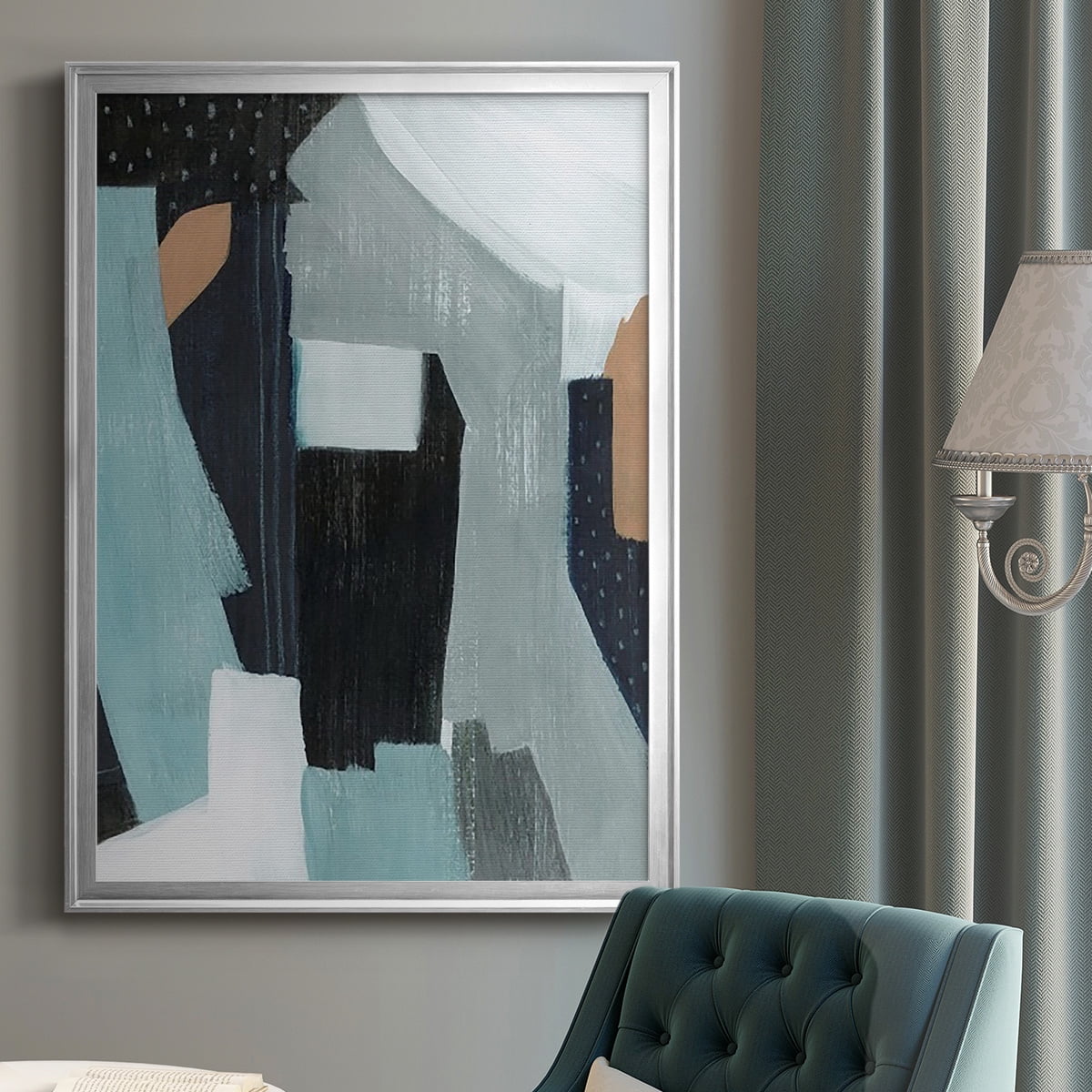 Tangerine Lagoon I Premium Framed Print, in Gold, Black, or Silver - Ready to Hang