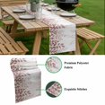 thumbnail image 5 of Spring Reddish Brown Eucalyptus Table Runner - 48 Inch Long, Kitchen Dining Table Runner Dresser Scarves, Botanical Leaf Country Farmhouse Decor for Coffee Tables Wedding Party Banquet, 5 of 8