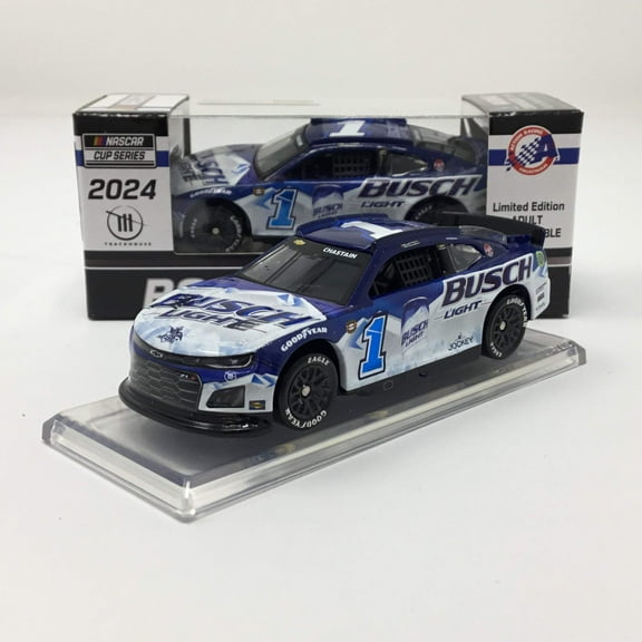 R Chastain 2024 Busch Light Darlington Throwback Foil Number 1:64 Diecast