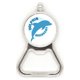 thumbnail image 1 of Blue Ocean racionalizar Dolphin patron Acero inoxidable Metal cerveza tapa sacacorchos, 1 of 3