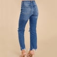 thumbnail image 4 of Uqiangy Sidefeel Jeans For Women High Waisted Pull On Jeans For Women High Waisted Jeans For Women Women High Waisted Elastic Skinny Jeans High Waisted Straight Leg Jeans For Women Blue L, 4 of 9