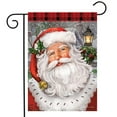 thumbnail image 2 of Briarwood Lane Checkered Santa Christmas Garden Flag, 2 of 4