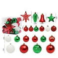 thumbnail image 2 of 45-Pack Christmas Ball Ornaments with Strings, 60mm/2.36-Inch Small Size Baubles, Shatterproof Plastic Christmas Bulbs, Hanging Decorations for Xmas Tree, Holiday, Wedding, Party, Babyblue, 2 of 8