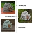 thumbnail image 3 of Pierre Commémorative pour Chat en Résine Statue de Pierre Tombale pour Chat Figurine d'Extérieur pour Jardin, 3 of 5