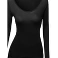 thumbnail image 3 of FashionOutfit Women's Long Sleeve Rayon Spandex Stylish Top Tee, 3 of 3