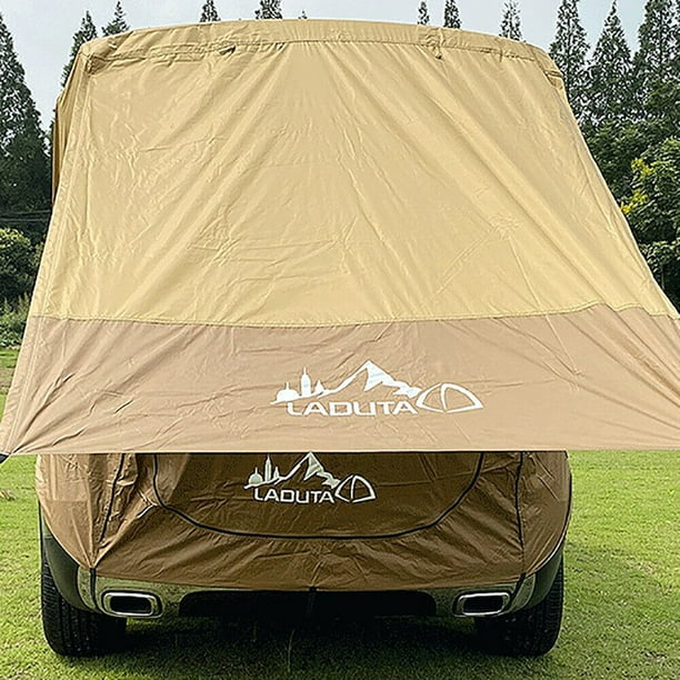 Car Tailgate Tent, Portable Camping Trailer Car Trunk Tent SUV Awning Shelter Canopy Rear
