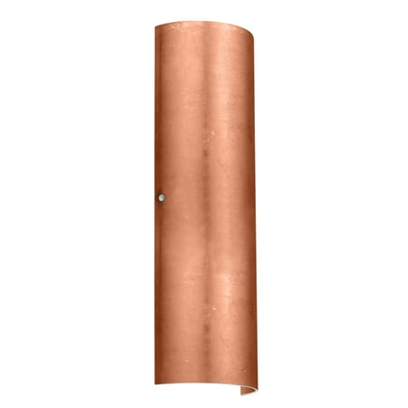 Ada Compliant Bar - Besa Lighting 8194CF-LED Torre 2-Light ADA Compliant LED Wall Sconce with Copper Foil Glass Shade