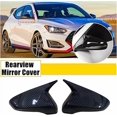thumbnail image 3 of Compatible For Hyundai Veloster N 2018-2023 Horn Pair Rearview Mirror Cover Side Reversing Mirror Cap Rear View Trim Accessories(Carbon Look), 3 of 7