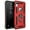Red, variant on Entronix Heavy Duty Case Designed for iPhone XR, Rotating Ring Protective Cover, Black