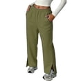 thumbnail image 2 of Gubotare Womens Sweatpants with Pockets Womens Wide Leg Sweatpants High Waisted Baggy Teen Girl Pants (AG,XL), 2 of 5