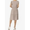 thumbnail image 2 of TheMoogan Women's PLUS Flutter Ruffle Cap Sleeve Tiered Jersey Babydoll A-Line Midi Day Dress, 2 of 6