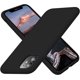 thumbnail image 1 of Funda de silicona ultradelgada para iPhone 11, resistente a golpes, con forro de microfibra suave antiarañazos, 6,1 pulgadas, color negro., 1 of 7