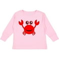 thumbnail image 3 of Inktastic Cute Red Crab Boys or Girls Long Sleeve Toddler T-Shirt, 3 of 5
