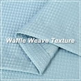 thumbnail image 3 of Tier Curtains, Waffle Weave Textured Short Curtain for BathroomWindow Covering Kitchen Cafe Curtains - 30" x 24", White, Set of 2, 3 of 9