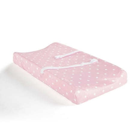 UPC: 0194938029223 | Lush Decor Elephant Stripe Dots Soft & P Changing Pad Cover Pink Single 16X32X5