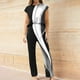 thumbnail image 4 of Conjuntos Cortos para las Mujeres Florales sin Mangas Delantera Corta Espalda Larga Y Pantalones, Conjunto Casual de Moda, 4 of 4