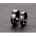 thumbnail image 3 of YAZI Jewelry His or Hers Matching Set His Crazy Her Weirdo Titanium Stainless Steel Couple Ring, 3 of 8
