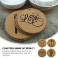 thumbnail image 6 of unbranded 4pcs Round Cork Coasters Cork Drink Coasters Drink Cup Pad Heat-resistant Cup Mats Cork Placemats, 6 of 8