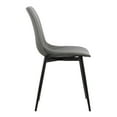 thumbnail image 5 of Monte Contemporary Dining Chair in Charcoal Fabric with Black Metal Legs, 5 of 11