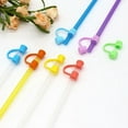 thumbnail image 6 of 5PCS Silicone Straw Covers,Soft Silicone Straw Caps for 6-8mm Straws ,Dust-proof Reusable Drinking Straw Toppers.（Mix2), 6 of 10