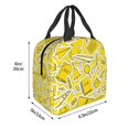 thumbnail image 6 of ZICANCN Insulated Lunch Bag for Women Men, Geometric Yellow Background Reusable Cute Lunch Bags for Picnic School Work Office, 6 of 8
