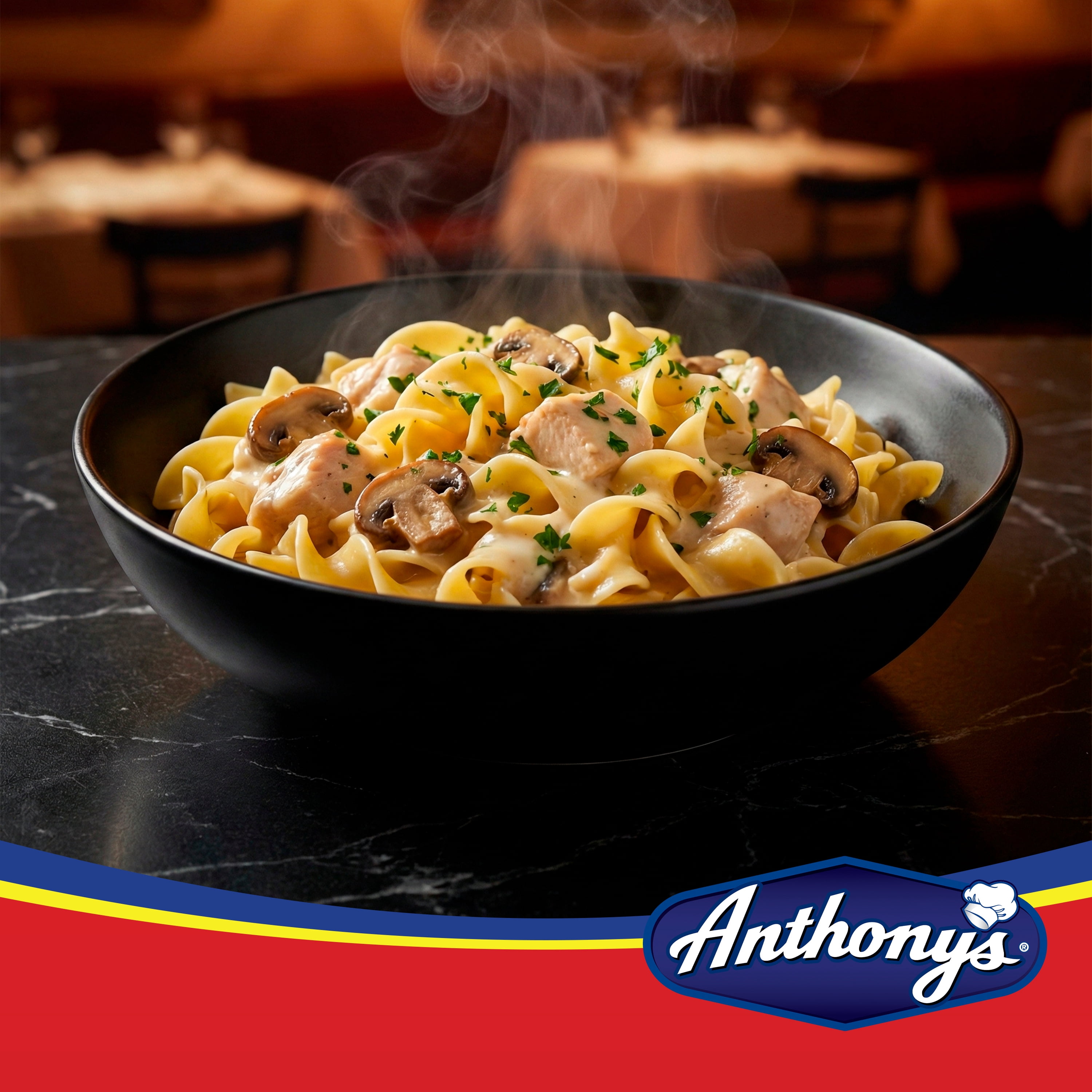 Anthony's Wide Egg Noodles, 12-Unit Pack, 10.5 lbs - Quick-Cooking & Texture-Rich for Homestyle Dishes