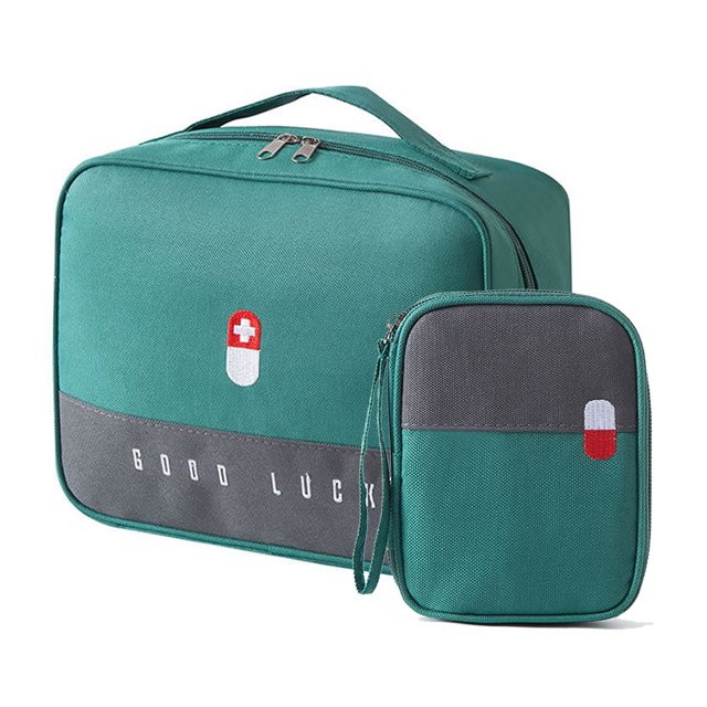 2 bolsas de almacenamiento de medicamentos, bolsas de camping, bolsas de medicamentos para viajes, pequeñas bolsas de viaje impermeables para artículos de tocador para el hogar, el coche,