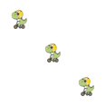 thumbnail image 1 of Minnieouse Broches de dibujos animados montando dinosaurios divertido esmalte solapa Pins insignia suéter Clips niños niñas DIY artesanía para Type1 NO1, 1 of 6